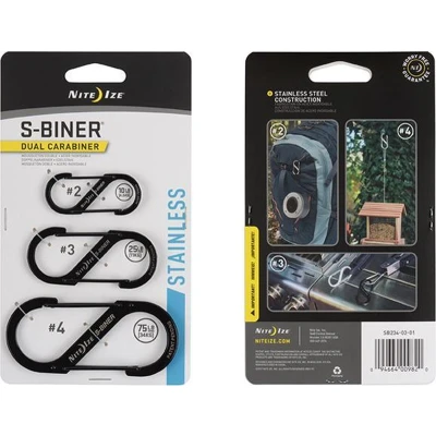 Afbeelding van Nite Ize S Biner 3 Pack Zwart