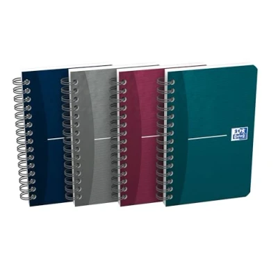 Afbeelding van Oxford Office Essentials notitieboekje, 180 bladzijden, ft 9 x 14 cm, geruit 5 mm, geassorteerde kleuren 10 stuks