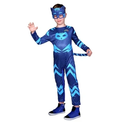 Afbeelding van Catboy costume disguise boy official PJ Masks (Size 3 4 years) with mask