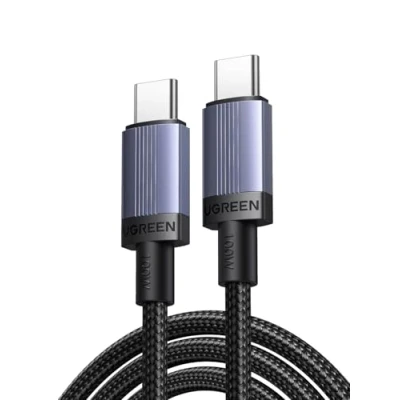 Afbeelding van UGREEN USB C kabel 100W oplaadkabel PD 3.0 snellaadkabel met E markering 5A/20V PPS, compatibel iPhone 16, Galaxy S25 Ultra, Pixel 9, MacBook Pro, iPad Air, Steam Deck, enz.(2M)