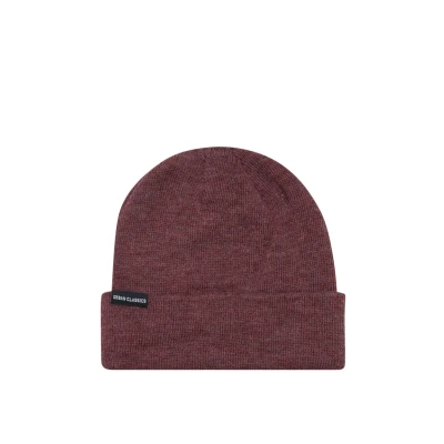 Afbeelding van Urban Classics Basic FLAP Muts, Heren, Maat: One Size, Burgundy melange
