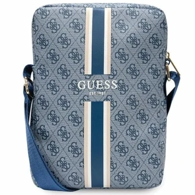 Afbeelding van GUESS, 10&#039;&#039; schoudertas Stripe 4G model, Blauw