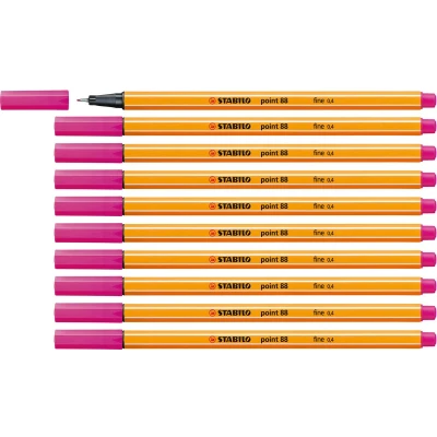 Afbeelding van Fineliner STABILO point 88/56 roze rood
