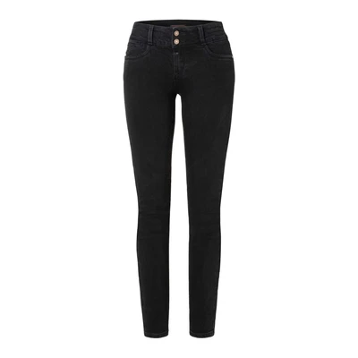 Afbeelding van TIMEZONE Dames Jeans Broeken Enya slim Fit Zwart 25W / 30L Volwassenen