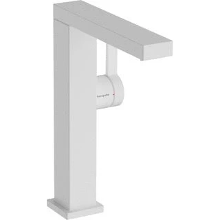 Afbeelding van Hansgrohe tecturis e 1 gats wastafelkraan bm 210 fine coolstart met push open draaibare uitloop voorsprong 15 7cm mat wit 73063700