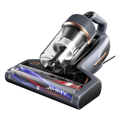 Afbeelding van Jimmy BX7 Pro Max mijtzuiger, 700 W, matrasreiniger, bedstofzuiger met UV C licht, 65 hete wind en grafie verwarming, stofsensor, negatieve ionen functie, led scherm, voor matrassen bedden
