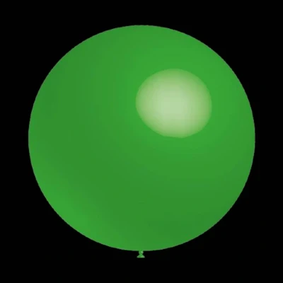 Afbeelding van Groene ballonnen Metallic rond 28cm