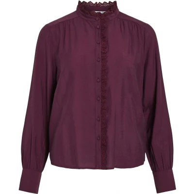 Afbeelding van VILA blouse donkerpaars