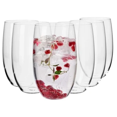 Afbeelding van KROSNO Hoog Water Sap Highball Drinkglazen Set van 6 510 ml Blended Collectie Perfect voor Thuis, Restaurants en Feesten Vaatwasser Bestendig