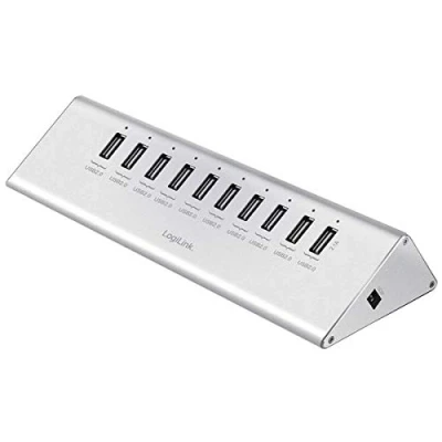 Afbeelding van LogiLink UA0226 interface hub 480 Mbit/s Zwart