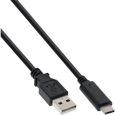 Afbeelding van USB C naar A kabel USB2.0 tot 1A / zwart 3 meter