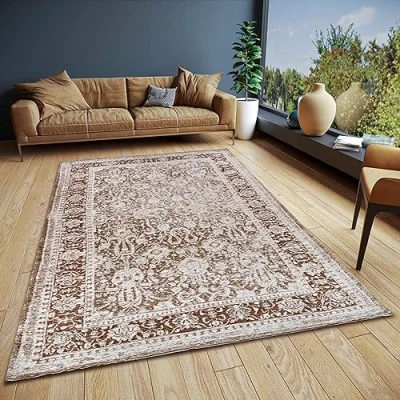 Afbeelding van Vintage Vloerkleed Aseno 120x180cm Bruin 123vloerkleed.nl is de online webshop voor vloerkleden en woonaccessoires.