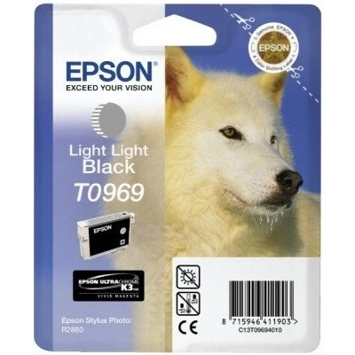 Afbeelding van Epson T0969 Inktcartridge / Licht Zwart