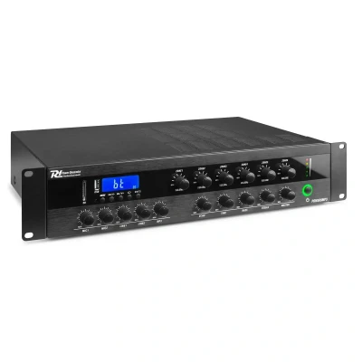 Afbeelding van Power Dynamics PDW500MP3 6 zone 100V versterker met Bluetooth en mp3
