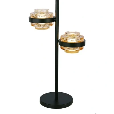 Afbeelding van Moderne Design Tafellamp 2 Lichts Champagne Dynasty