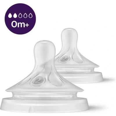 Afbeelding van Philips Avent Fles Spenen Natuurlijke Zuigreflex 2 stuks 0+ maanden T2
