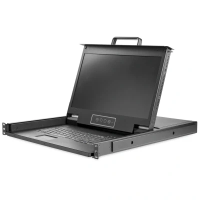 Afbeelding van StarTech 1U HD 1 poort KVM console voor server racks 17,3 inch