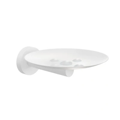 Afbeelding van HotBath Cobber zeepschaal wandmodel CBA02 Mat wit