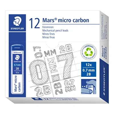 Afbeelding van Feinmine Mars micro 0,7mm 2B 12St 12 St�ck