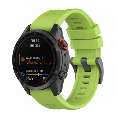 Afbeelding van Siliconen sportbandje Groen Garmin Quatix 7X / 6X &amp; Tactix 7 (pro)