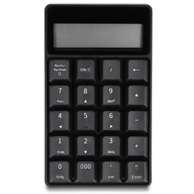 Afbeelding van DeLOCK 12113 numeriek toetsenbord Universeel USB Zwart