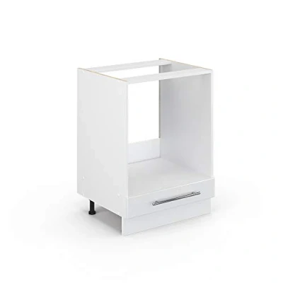 Afbeelding van Vicco Ovenombouwkast &quot;Fame Line&quot;, Wit Hoogglans/Wit, 60 cm zonder werkblad