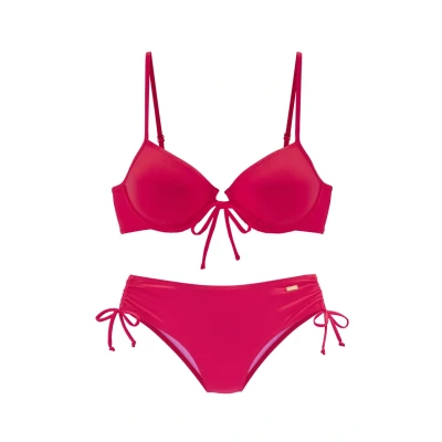 Afbeelding van Buffalo SET Bikini, Dames, Maat: 34xD, Neon rot