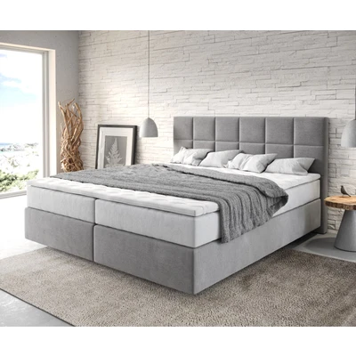 Afbeelding van Boxspringbed Dream Fine Microvezel Grijs 180x200 cm met TFK Matras en Visco Topper