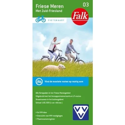 Afbeelding van Falk VVV Fietskaart 03 Friese Meren: met knooppunten