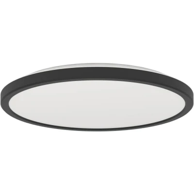 Afbeelding van Eglo connect.z Smart Home LED badkamer plafondlamp Rovito Z, ZigBee, app en Alexa spraakbesturing, warm wit koud wit, RGB, dimbare plafonnière, zwart, IP44, Ø 30 cm
