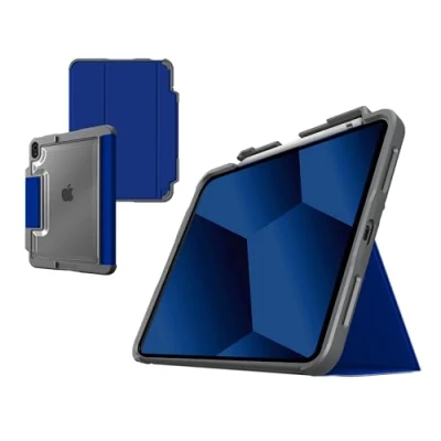 Afbeelding van STM Goods Dux Plus Book cover Blauw, Transparant Tabletcover