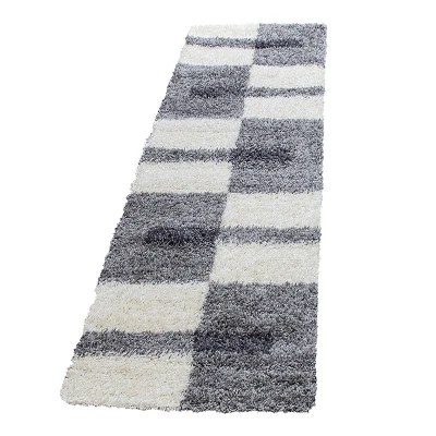 Afbeelding van Vloerkleed Gala Licht 80x250cm Grijs 123vloerkleed.nl is de online webshop voor vloerkleden en woonaccessoires.