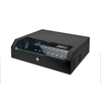 Afbeelding van DIGITUS Netwerkkast 19 Inch Rack 3HE &amp; 2HE Draagvermogen 30 kg Nuttige diepte 26,5 cm Wandmontage Zwart