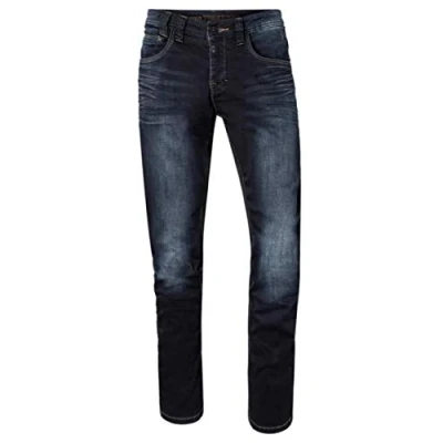 Afbeelding van TIMEZONE Heren Jeans Broeken Gerrit regular/straight Fit Blauw 38W / 30L Volwassenen