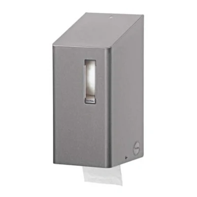 Afbeelding van Toiletpapierdispenser SanTRAL, Toiletrolhouder (kokerloze rollen) 2rols RVS, RVS anti fingerprint coating