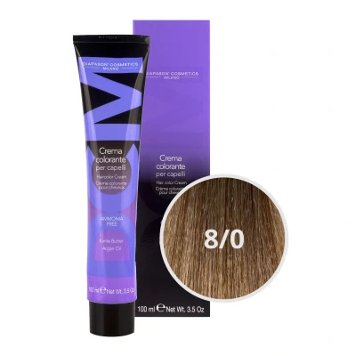 Afbeelding van DCM Hair Color Cream Ammonia Free 8/0 Natural 100ml