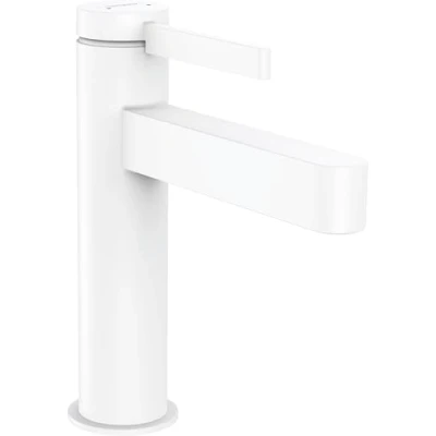 Afbeelding van Hansgrohe finoris eengreeps wastafelmengkraan 110 met pop up mat wit 76020700