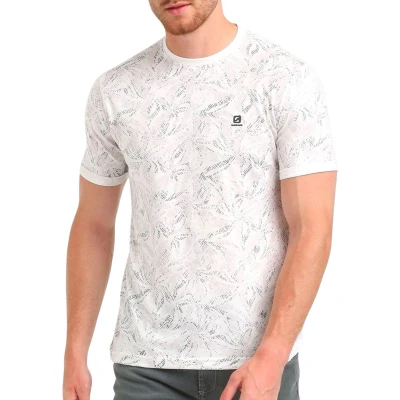 Afbeelding van GABBIANO T shirt met all over print ecru