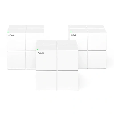 Afbeelding van Tenda MW6 Gigabit dual band mesh wifi systeem (3 pack) voor het hele huis (vervanging van router en repeater), 500 m² dekking,Wit