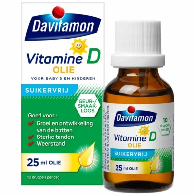 Afbeelding van Gratis Verzending: 2x Davitamon Vitamine D Olie 25 ml