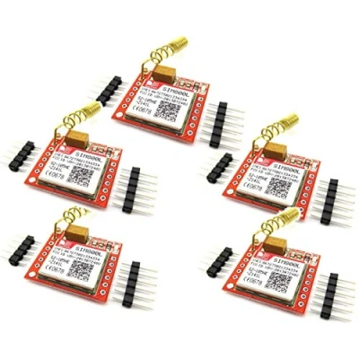 Afbeelding van 5pcs SIM800L GPRS GSM Module PCB Antenna SIM Board Quad band