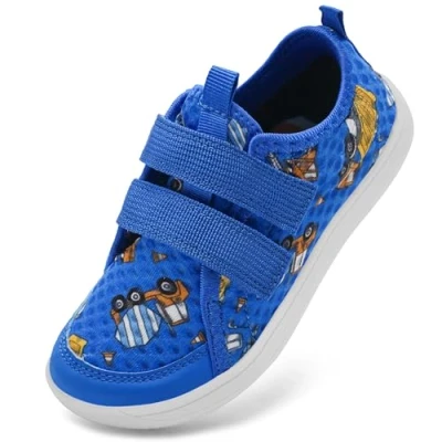 Afbeelding van IceUnicorn blotevoetenschoenen voor kinderen, brede jongens en meisjes, minimalistische aquaschoenen, trailschoenen, strandschoenen, koningsblauw, 31 EU Breed