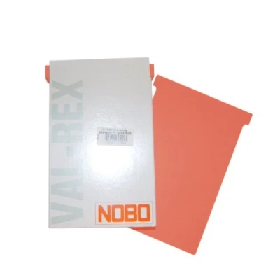Afbeelding van Nobo Kaartbord accessoires T kaarten in blisterverpakking, maat 3, 100 stuks, oranje