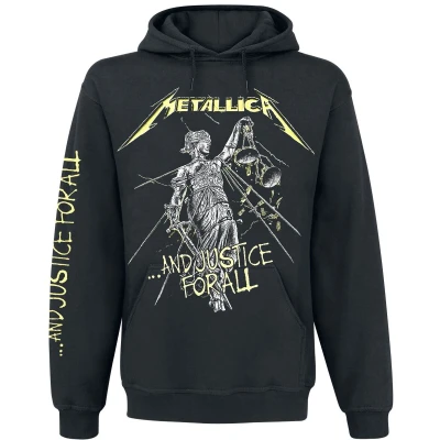 Afbeelding van Metallica ...And Justice For All Trui met capuchon zwart 3XL