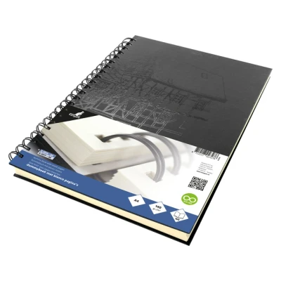 Afbeelding van Dummyboek blanco,Wire o, hard cover, zwart