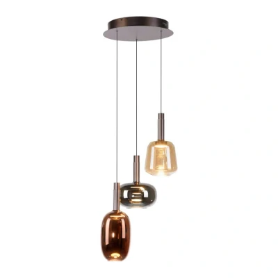 Afbeelding van Paul Neuhaus Vrolijke hanglamp Irides 3 lichts rond 2679 70