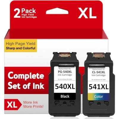 Afbeelding van 540 en 541 inktcartridges, ATOPINK printerinkt vervanging voor Canon PG zwart CL kleur, Pixma TS5150 TS5151, MG3550 MG3650 MG3650s MG3200 MG3600 MG30