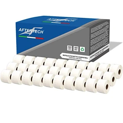 Afbeelding van Aftertech 30 x 11356 41 89 mm compatibele zelfklevende etiketten (300 etiketten/rol = 9000 in totaal) voor Dymo LabelWriter Seiko SLP etiketteermachines S0722560