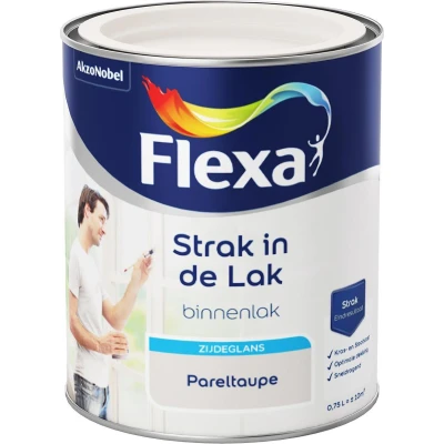 Afbeelding van flexa strak in de lak zijdeglans watergedragen pareltaupe 0.75 ltr