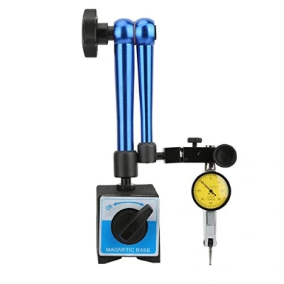 Afbeelding van Flexibele magnetische basishouder met universele wijzerplaatmeter, verstelbaar, voor wijzerplaattestindicator (60 x 50 55 mm, kleur blauw)